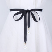 Lilled riidest paelkangast naiste vööd kleidi jaoks suvine sõlmitud vöökoht naiste naiste naiste konset vöörihm