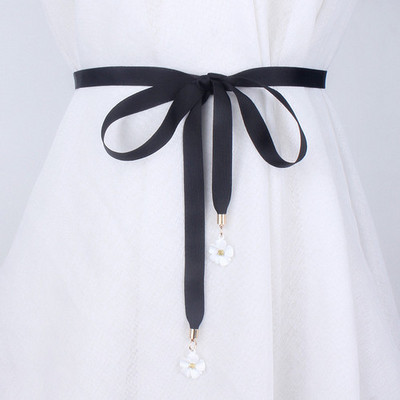 Lilled riidest paelkangast naiste vööd kleidi jaoks suvine sõlmitud vöökoht naiste naiste naiste konset vöörihm