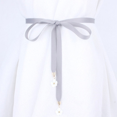 Lilled riidest paelkangast naiste vööd kleidi jaoks suvine sõlmitud vöökoht naiste naiste naiste konset vöörihm