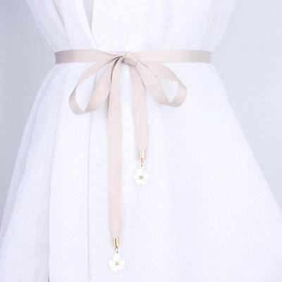 Lilled riidest paelkangast naiste vööd kleidi jaoks suvine sõlmitud vöökoht naiste naiste naiste konset vöörihm