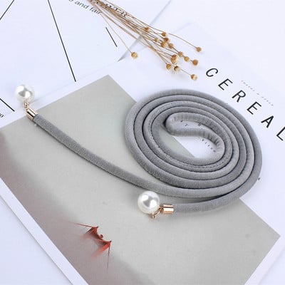 Elegantiško audinio aksominis moteriškas juosmens diržas korsetas kutas mazgas virvė moteriškas vintažinis perlų dirželis, moteriškas plonas stygas