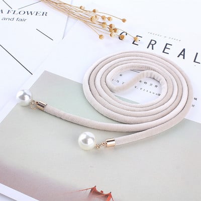 Elegantiško audinio aksominis moteriškas juosmens diržas korsetas kutas mazgas virvė moteriškas vintažinis perlų dirželis, moteriškas plonas stygas