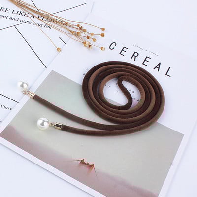 Elegantiško audinio aksominis moteriškas juosmens diržas korsetas kutas mazgas virvė moteriškas vintažinis perlų dirželis, moteriškas plonas stygas