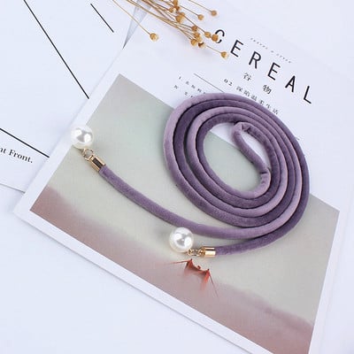 Elegantiško audinio aksominis moteriškas juosmens diržas korsetas kutas mazgas virvė moteriškas vintažinis perlų dirželis, moteriškas plonas stygas