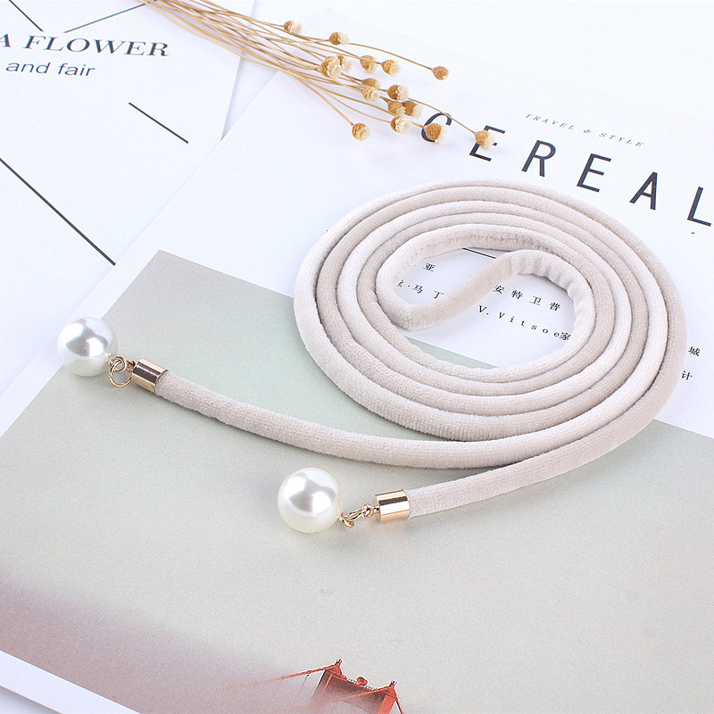 Elegantiško audinio aksominis moteriškas juosmens diržas korsetas kutas mazgas virvė moteriškas vintažinis perlų dirželis, moteriškas plonas stygas