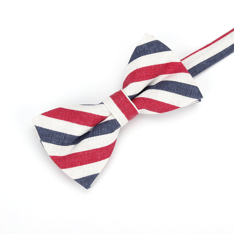 Ianthe meeste mood pidulik linane triibuline kikilips Klassikalised kikilipsud värvilised liblikaga pulmapidu lemmikloomade kikilips smoking kaelalipsud