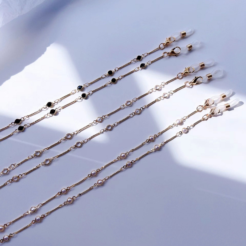 Modni ljetni lanac za naočale s perlama za žene Luksuzne sunčane naočale Držač remena za masku Ogrlice Naočale Nakit oko vrata Korejski