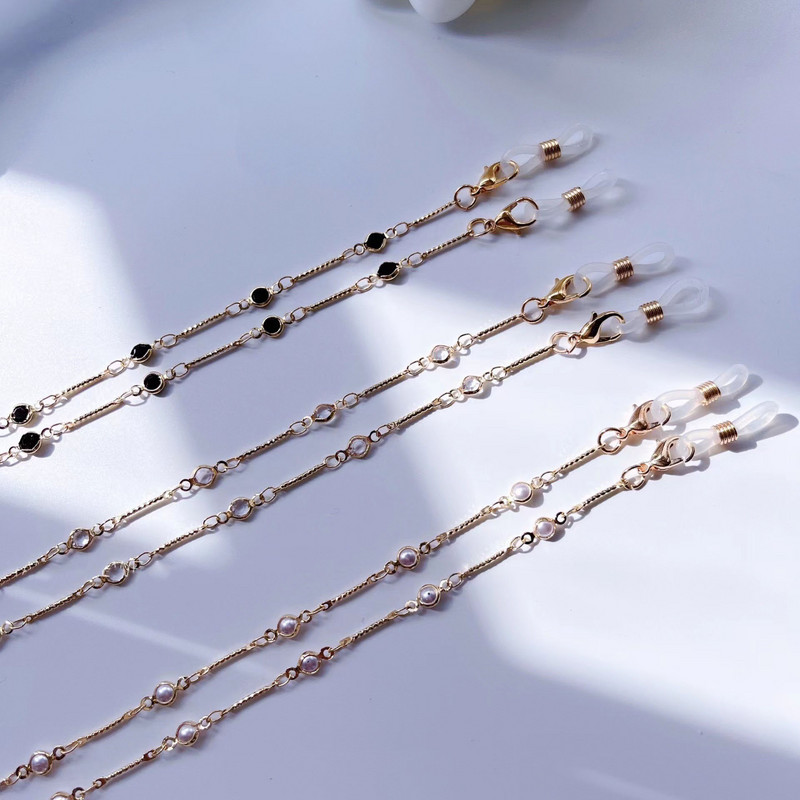 Modni ljetni lanac za naočale s perlama za žene Luksuzne sunčane naočale Držač remena za masku Ogrlice Naočale Nakit oko vrata Korejski