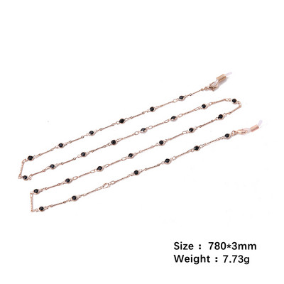 SKYRIM New Fashion Γυναικείες αλυσίδες γυαλιών Γυαλιά ηλίου μαύρο κρύσταλλο Γυαλιά ανάγνωσης Γυαλιά ανάγνωσης Γυαλιά γυαλιά με κορδόνι Θήκη λαιμού Σχοινί