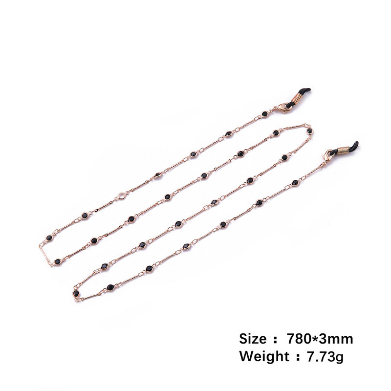 SKYRIM New Fashion Γυναικείες αλυσίδες γυαλιών Γυαλιά ηλίου μαύρο κρύσταλλο Γυαλιά ανάγνωσης Γυαλιά ανάγνωσης Γυαλιά γυαλιά με κορδόνι Θήκη λαιμού Σχοινί