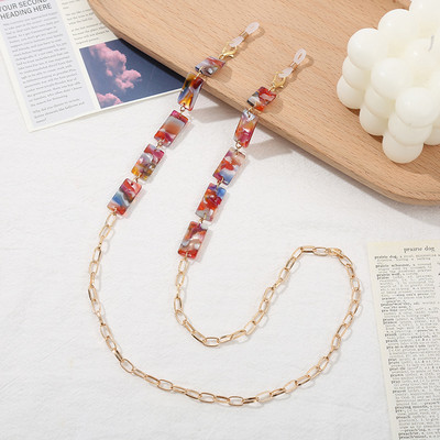 Ochelari de soare cu mărgele de perle fluture Curea cu șnur anti-pierdere Colier Ochelari de vedere Snur din lanț Ochelari de lectură Curea anti-alunecare