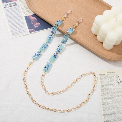 Ochelari de soare cu mărgele de perle fluture Curea cu șnur anti-pierdere Colier Ochelari de vedere Snur din lanț Ochelari de lectură Curea anti-alunecare