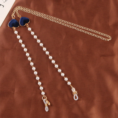 Modni lančići za maske Lanac za naočale u obliku srca za žene Retro metalne sunčane naočale Trake za naočale Držač uzice Remen za oko vrata Poklon