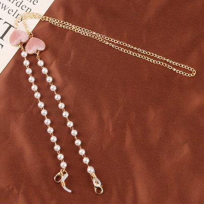 Modni lančići za maske Lanac za naočale u obliku srca za žene Retro metalne sunčane naočale Trake za naočale Držač uzice Remen za oko vrata Poklon