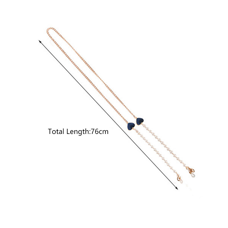 Modni lančići za maske Lanac za naočale u obliku srca za žene Retro metalne sunčane naočale Trake za naočale Držač uzice Remen za oko vrata Poklon