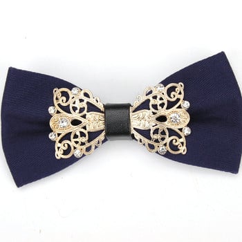 Ανδρικά κοστούμια Cotton Luxury Dianmond Bowtie for Wedding Μασίφ παπιγιόν για άντρες Μεταλλικό δέσιμο στον λαιμό Gravatas Slim Masculina Cravats