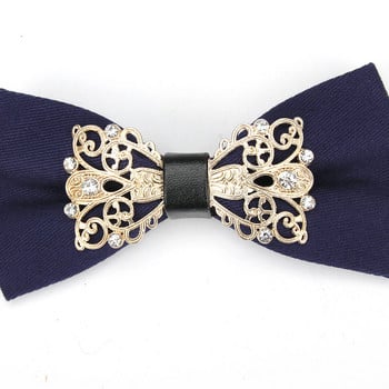 Ανδρικά κοστούμια Cotton Luxury Dianmond Bowtie for Wedding Μασίφ παπιγιόν για άντρες Μεταλλικό δέσιμο στον λαιμό Gravatas Slim Masculina Cravats