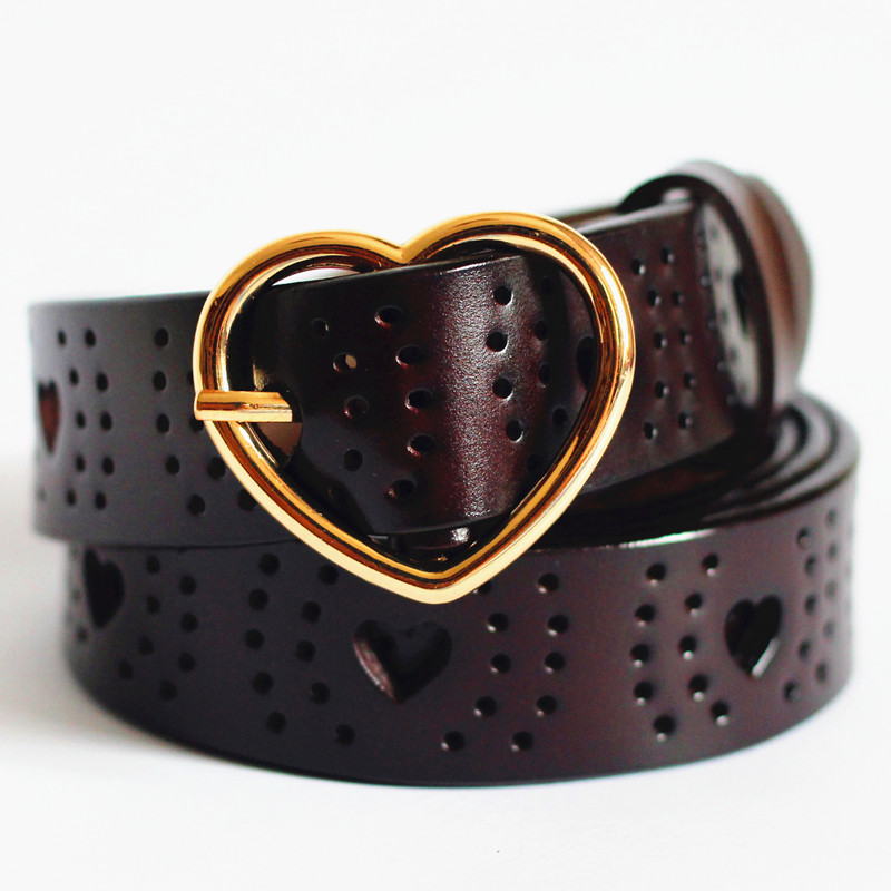 Remeni  za žene Drugi sloj kravlje kože Ženski remen Vintage traperice s kopčom