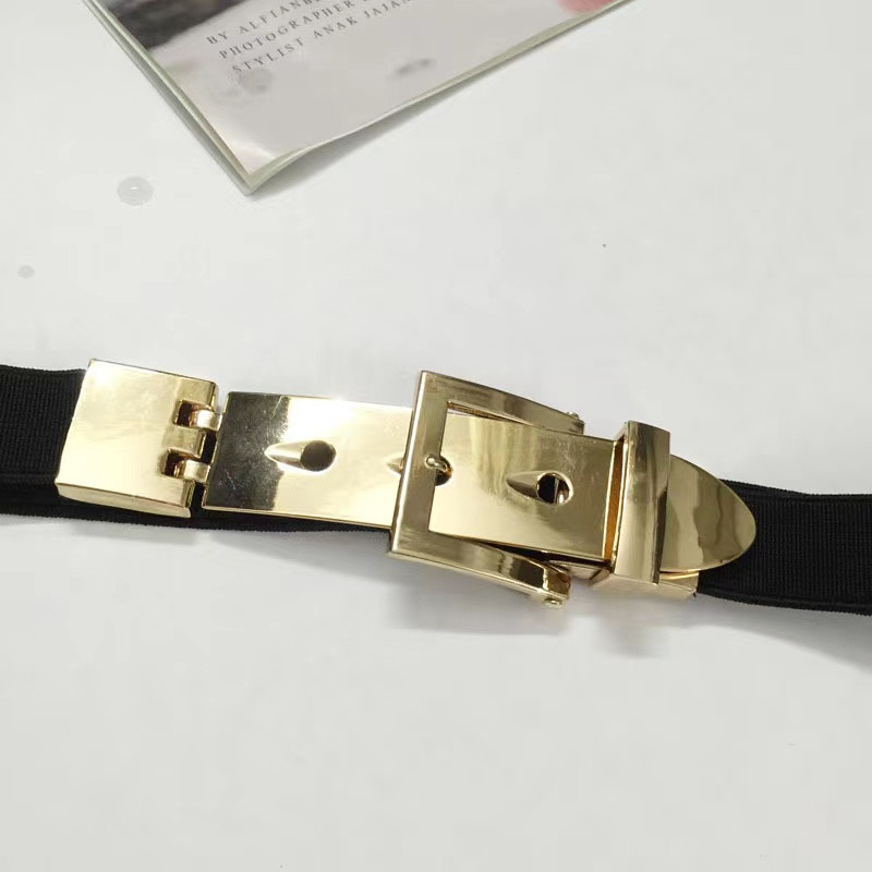 Módny zlatý opasok elastický tenký opasok kovový opasok dámsky Ceinture Femme elastický opasok dámsky kabát Ketting Rim opasok doplnky