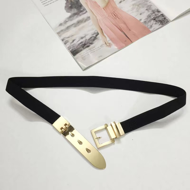 Módny zlatý opasok elastický tenký opasok kovový opasok dámsky Ceinture Femme elastický opasok dámsky kabát Ketting Rim opasok doplnky