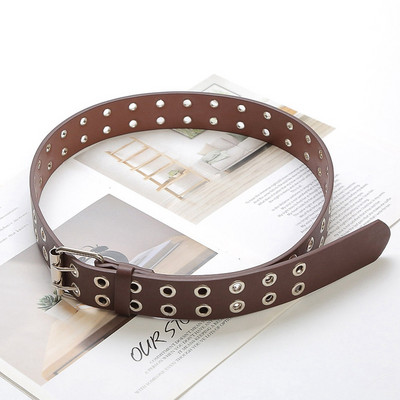 110 cm centură de femei din piele PU cataramă punk blugi de vânt stil nou Curele de femei la modă pentru pantaloni