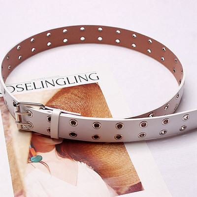 110 cm centură de femei din piele PU cataramă punk blugi de vânt stil nou Curele de femei la modă pentru pantaloni