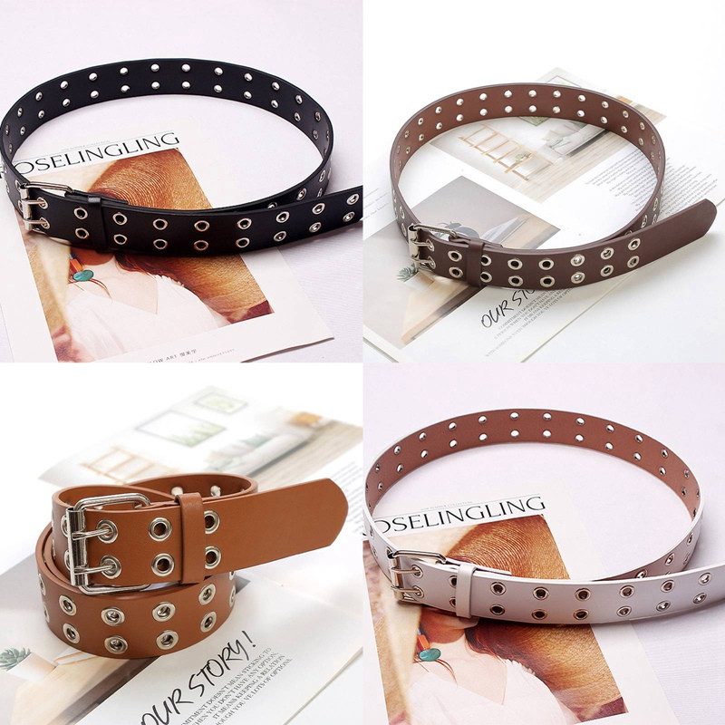 110 cm centură de femei din piele PU cataramă punk blugi de vânt stil nou Curele de femei la modă pentru pantaloni