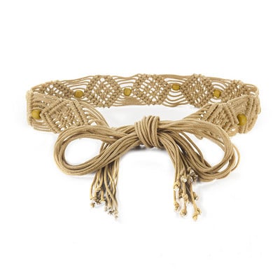 Naiste kootud tutivöö Boheemlaste tüdrukute laia vöökohaga köis kett vöörihmad kleidi jaoks vöörihma tarvikud