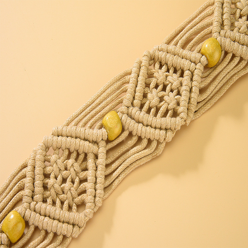 Naiste kootud tutivöö Boheemlaste tüdrukute laia vöökohaga köis kett vöörihmad kleidi jaoks vöörihma tarvikud