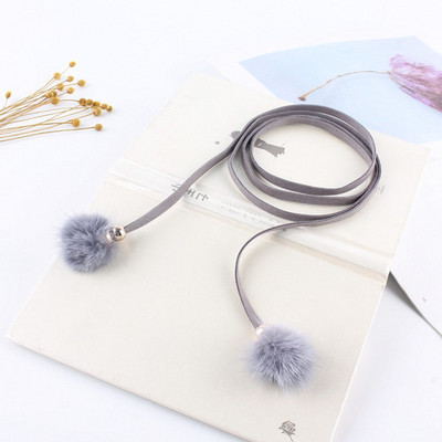 Steznik pojasevi za žene za haljinu Traka oko struka Slatka djevojka Zec Krzno Tanak čvor Konop Luksuzni dizajnerski pojas Ženski dodaci