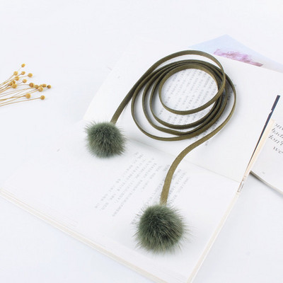 Steznik pojasevi za žene za haljinu Traka oko struka Slatka djevojka Zec Krzno Tanak čvor Konop Luksuzni dizajnerski pojas Ženski dodaci