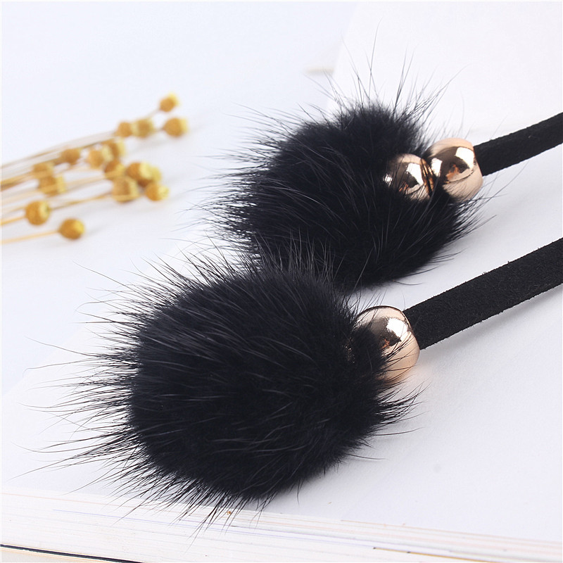 Steznik pojasevi za žene za haljinu Traka oko struka Slatka djevojka Zec Krzno Tanak čvor Konop Luksuzni dizajnerski pojas Ženski dodaci