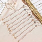 Metalni lanac za naočale 2022, modni, novi, sunčane naočale s perlama i cvjetovima, maska za masku uzicu za ženske boje, neklizajući lanac za masku