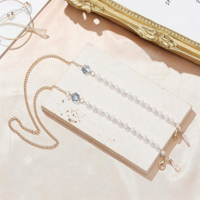 Metalni lanac za naočale 2022, modni, novi, sunčane naočale s perlama i cvjetovima, maska za masku uzicu za ženske boje, neklizajući lanac za masku