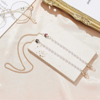 Metalni lanac za naočale 2022, modni, novi, sunčane naočale s perlama i cvjetovima, maska za masku uzicu za ženske boje, neklizajući lanac za masku