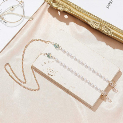 Metalni lanac za naočale 2022, modni, novi, sunčane naočale s perlama i cvjetovima, maska za masku uzicu za ženske boje, neklizajući lanac za masku