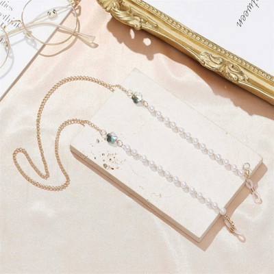 Metalni lanac za naočale 2022, modni, novi, sunčane naočale s perlama i cvjetovima, maska za masku uzicu za ženske boje, neklizajući lanac za masku