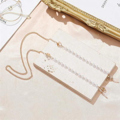 Metalni lanac za naočale 2022, modni, novi, sunčane naočale s perlama i cvjetovima, maska za masku uzicu za ženske boje, neklizajući lanac za masku