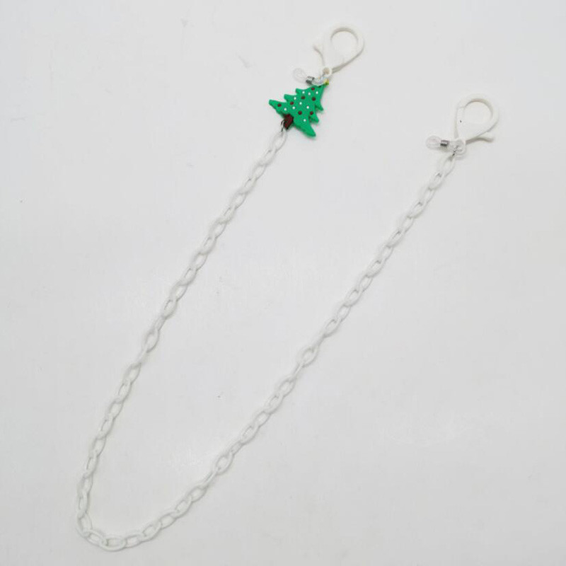 1Gb Ziemassvētku jauna radošā multfilma Ziemassvētku vecīša akrila maska Ķēdes brilles Ķēdes maska ar nokarenu ķēdes masku pret nokrišanu