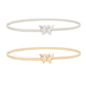 Aur, argint, aur, curele metalice pentru femei, cu cataramă fluture, centură în talie, rochie de damă, fustă elastică, subțire, subțire.