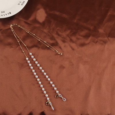 Madingi akiniai dirželiai perlų kaukės grandinėlė, žavinga lanko mazgas, žavūs akiniai nuo saulės, dirželio laikiklis, kaklo virvelė, akiniai, papuošalai, dovana moterims