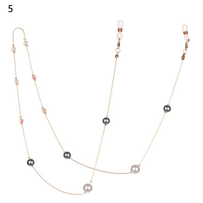 1 buc. Ochelari de modă vintage din perle din metal, lanț, accesorii pentru ochelari, pentru femei, bărbați, ochelari anti-alunecare, colier pentru ochelari.