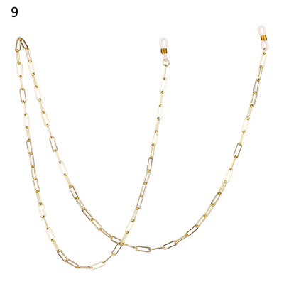 1 buc. Ochelari de modă vintage din perle din metal, lanț, accesorii pentru ochelari, pentru femei, bărbați, ochelari anti-alunecare, colier pentru ochelari.