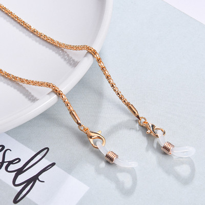 Mados perlų kaukių grandinėlės akinių grandinėlė moterims retro metaliniai akiniai nuo saulės dirželiai akiniai Laido laikiklis kaklo dirželis