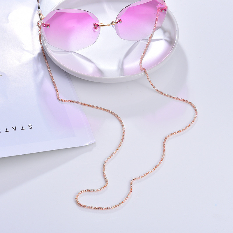 Mados perlų kaukių grandinėlės akinių grandinėlė moterims retro metaliniai akiniai nuo saulės dirželiai akiniai Laido laikiklis kaklo dirželis