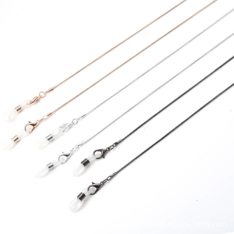 Mados perlų kaukių grandinėlės akinių grandinėlė moterims retro metaliniai akiniai nuo saulės dirželiai akiniai Laido laikiklis kaklo dirželis