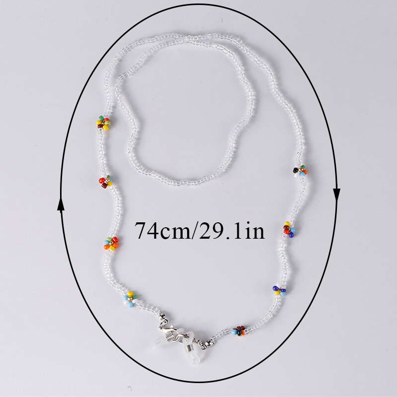 2022 Νέα αλυσίδα γυαλιών με χάντρες λουλουδιών για γυναικεία ανδρική μάσκα αλυσίδα γυαλιά ηλίου με κορδόνι αξεσουάρ γυαλιών λαιμού με σχοινί