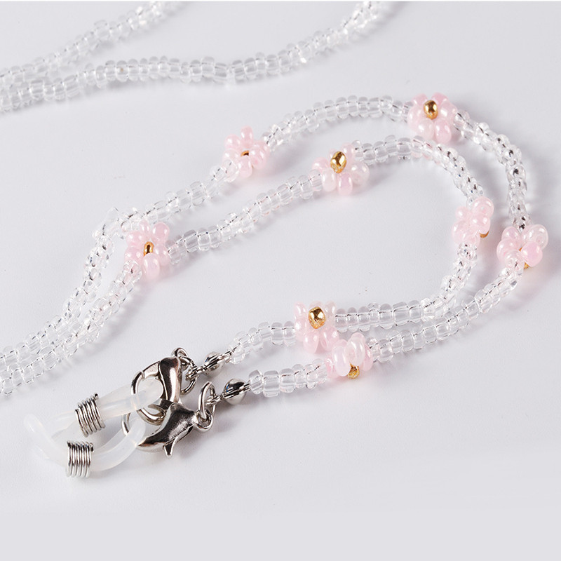 2022 Νέα αλυσίδα γυαλιών με χάντρες λουλουδιών για γυναικεία ανδρική μάσκα αλυσίδα γυαλιά ηλίου με κορδόνι αξεσουάρ γυαλιών λαιμού με σχοινί