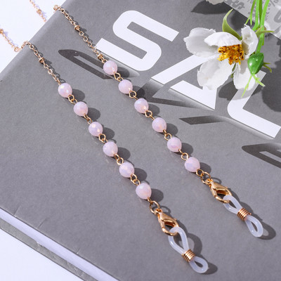 Modni akrilni kristalni lanac za naočale 19bojni okrugli lanac za naočale s perlama Držač okovratne vrpce Lanac za sunčane naočale Ženski nakit