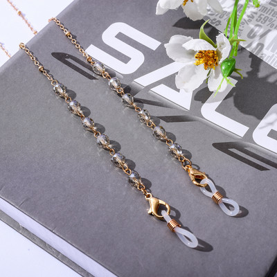 Modni akrilni kristalni lanac za naočale 19bojni okrugli lanac za naočale s perlama Držač okovratne vrpce Lanac za sunčane naočale Ženski nakit